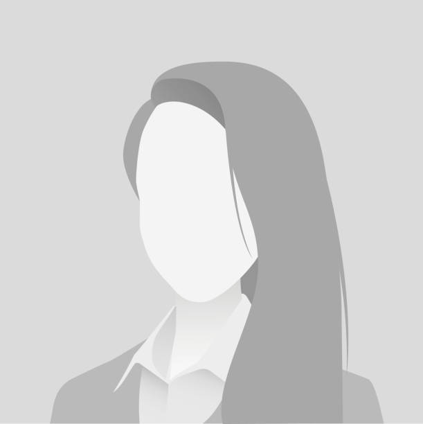 Default avatar photo placeholder. Grey profile picture icon. Business woman illustration